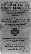 Relatio historica rervm in Iaponiæ regno gestarvm.