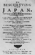 De beschryving van Japan.