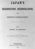 Japan's Seidenzucht, Seidenhandel und Seiden-industrie.