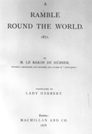 A ramble round the world.