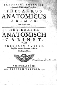 <I>Thesaurus anatomicus. 9 vols. </I>