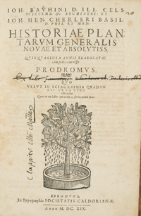 <I>Historiae plantarum generalis nouae et absolutiss. 1619	
</I>