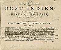 <I>Verhael Van de Reyze gedaen inde meeste deelen Van de Oost-Indien.</I><span class=jpn>［東インド紀行］</span>