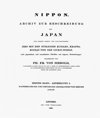 <I>Nippon. Archiv zur Beschreibung von Japan und dessen Neben- und Schutzländern.　</I>